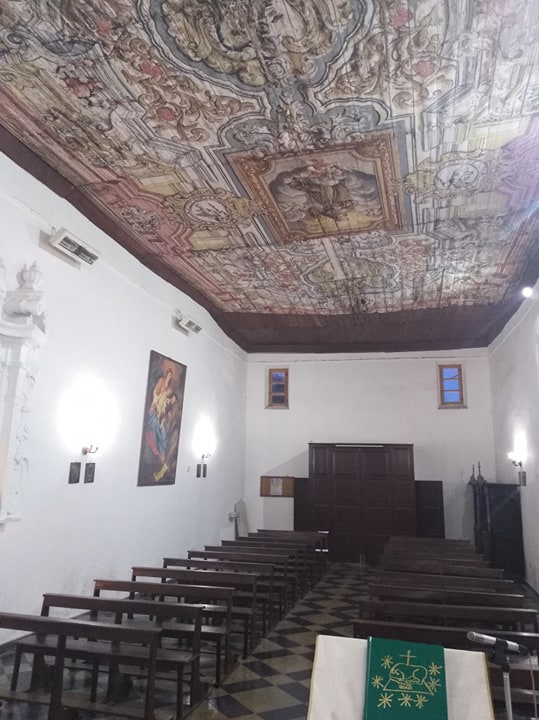 Torchiara, interno della cappella di San Bernardino risalente al XV secolo